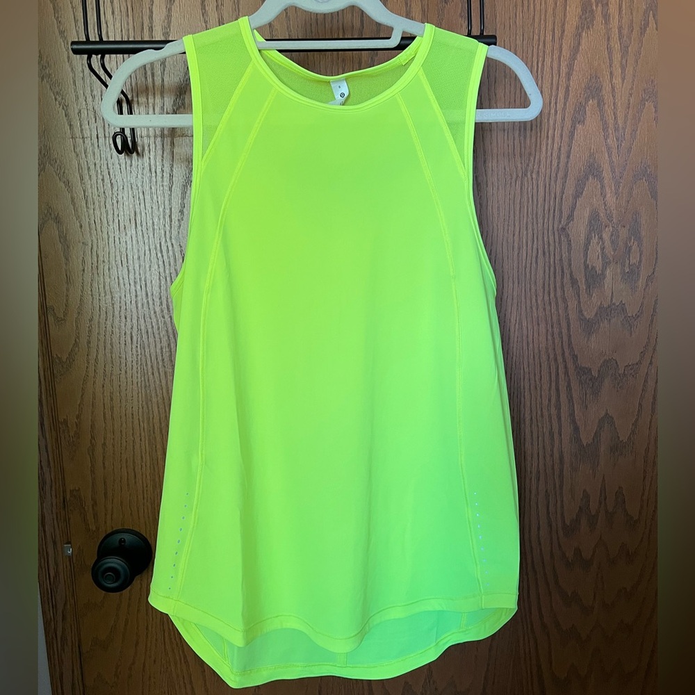Lululemon Sculpt Tank Top (neon yellow)